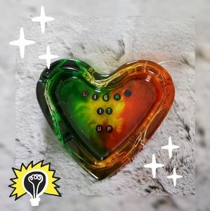 Handmade epoxy resin ashtray